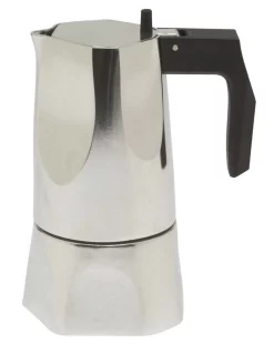 Alessi Ossidiana Mokapot 1-kops Aluminium Glans