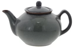 Oldenhof 1821 Theepot 1 Liter Aardewerk Olijfgrijs