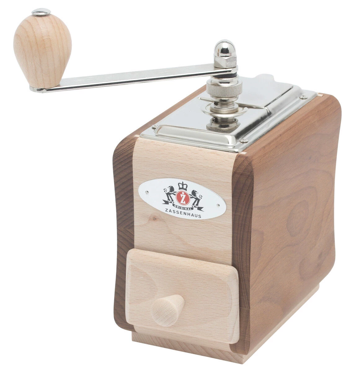 Zassenhaus Santiago Koffiemolen 14 X 9 Cm Hout 1 Zassenhaus Santiago Koffiemolen 14 X 9 Cm Hout