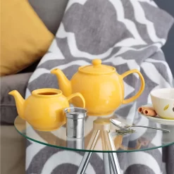 Price & Kensington Theepot 2 Kops 450 Ml Mosterdgeel -Alessi Winkel 4cac50d86a43b2f158c85b98cdf5b02fb6166cf7