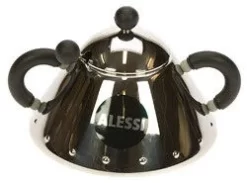 Alessi Michael Graves Suikerpot Met Lepel 200 Ml Rvs Zwart