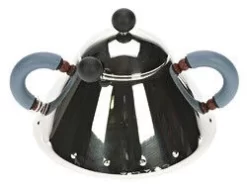 Alessi Michael Graves Suikerpot Met Lepel 200 Ml Rvs Blauw