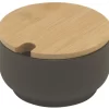 Stelton Theo Suikerpot ø 9,5 Cm Hoogte Aardewerk Bamboe Zwart