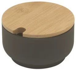 Stelton Theo Suikerpot ø 9,5 Cm Hoogte Aardewerk Bamboe Zwart