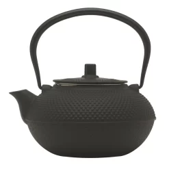 Oldenhof Theepot Met Zeef 1,5 Liter Gietijzer Zwart