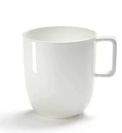 Serax Base Theekop 350ml ø 8 Hoogte 9 Cm Porselein Wit Glanzend