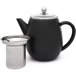 Bredemeijer Duet Eva Theepot 1,1 Liter Mat Zwart