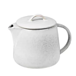 Broste Copenhagen Nordic Sand Theepot 1 Liter Aardewerk Wit