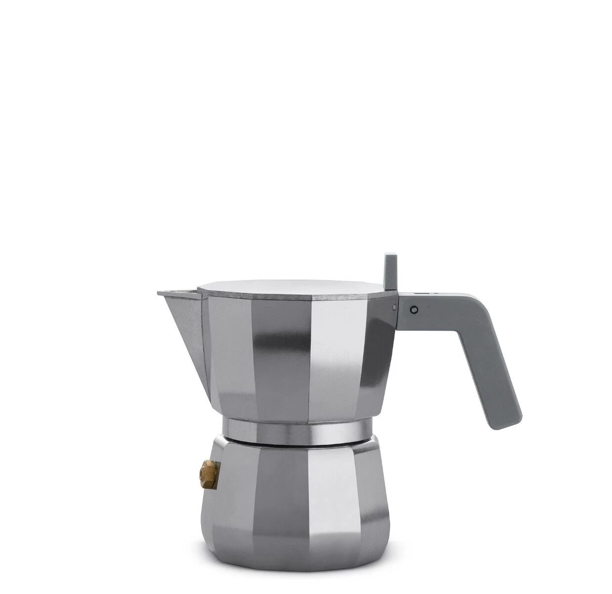 Alessi Moka David Chipperfield Mokapot 3 Kops Aluminium 2 Alessi Moka David Chipperfield Mokapot 3 Kops Aluminium - Afbeelding 2