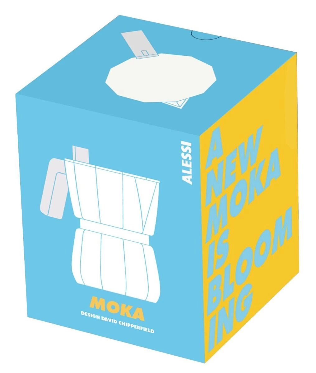 Alessi Moka David Chipperfield Mokapot 3 Kops Aluminium 5 Alessi Moka David Chipperfield Mokapot 3 Kops Aluminium - Afbeelding 5
