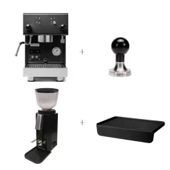 Profitec Pro 300 Espressomachine Mat Zwart Met Bonenmolen, Tampermat En Tamper