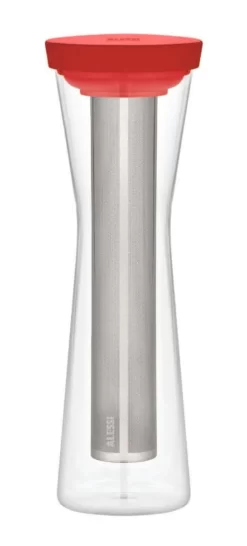 Alessi GIA31 R Mazagran Cold Brew Koffiekaraf 900 Ml Glas Rood