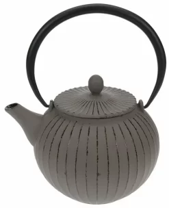 Cosy & Trendy Lantern Theepot Met Filter 1,2 Liter Gietijzer Grijs